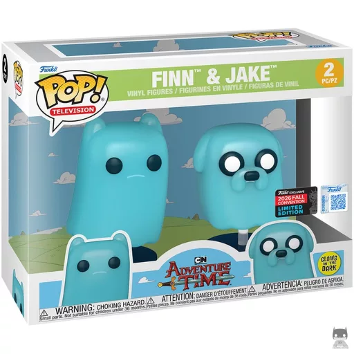 Figura Funko Pop! Finn y Jake (Fantasmas & Brilla en la oscuridad + pack de 2) (Pop! Vinyl)