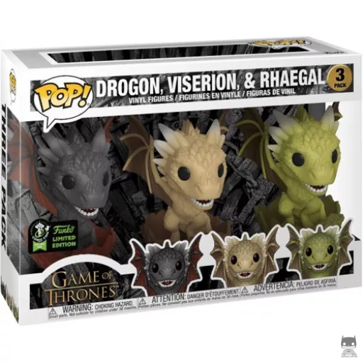 Figura Funko Pop! Drogon, Viserion & Rhaegal (Juego de tronos)
