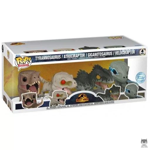 Figura Funko Pop! Tiranosaurio, atrociraptor, giganotosaurus & velociraptor (Jurassic World: Dominion)
