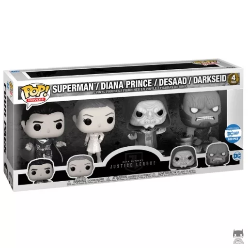 Figura Funko Pop! Superman, Diana Prince, Desaad & Darkseid (La Liga de la Justicia de Zack Snyder)