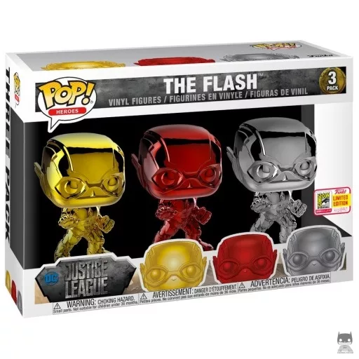 Figura Funko Pop! Flash (Cromado) (Liga de la Justicia (película))
