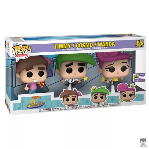 Figura Funko Pop! Timmy Turner, Wanda & Cosmo (San Diego Comic Con (convención de verano) 2023)