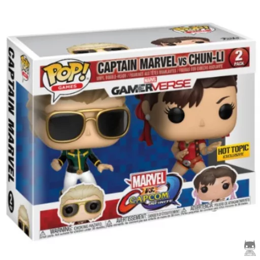 Figura Funko Pop! Capitana Marvel vs Chun-Li (Marvel vs. Capcom)