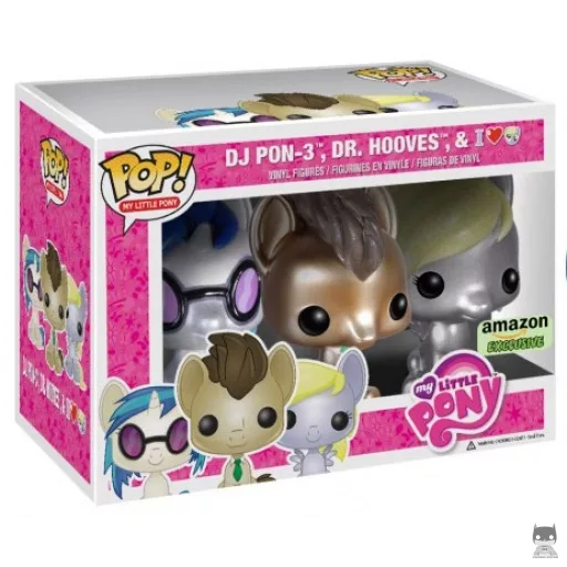 Figura Funko Pop! DJ Pon-3, Dr. Hooves & Derpy (My Little Pony)