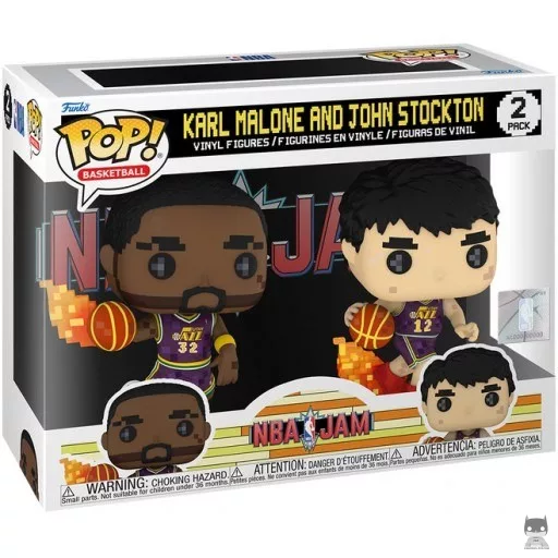 Figura Funko Pop! Karl Malone & John Stockton (8-bit) (NBA)
