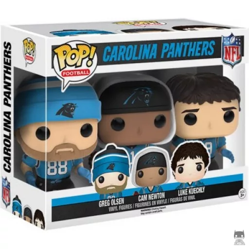 Figura Funko Pop! Carolina Panthers Olsen, Newton & Kuechly (NFL)