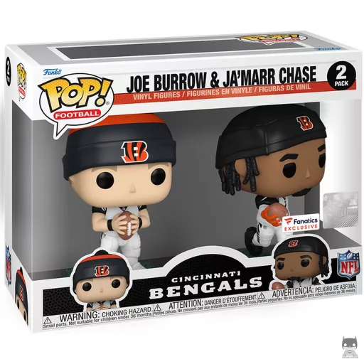 Figura Funko Pop! Joe Burrow & Ja'Marr Chase (Fanatics)
