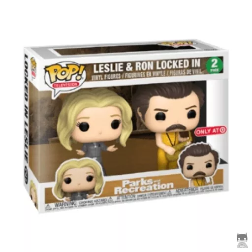 Figura Funko Pop! Leslie & Ron encerrados (Target)