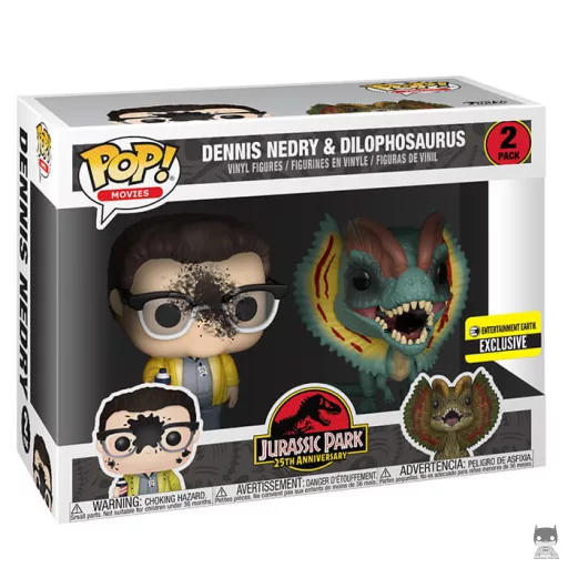 Figura Funko Pop! Dennis Nedry & Dilophosaurus (Multipack)