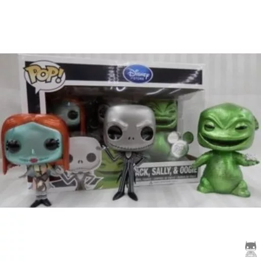 Figura Funko Pop! Jack, Sally & Oogie (Metalizado) (Metalizado)