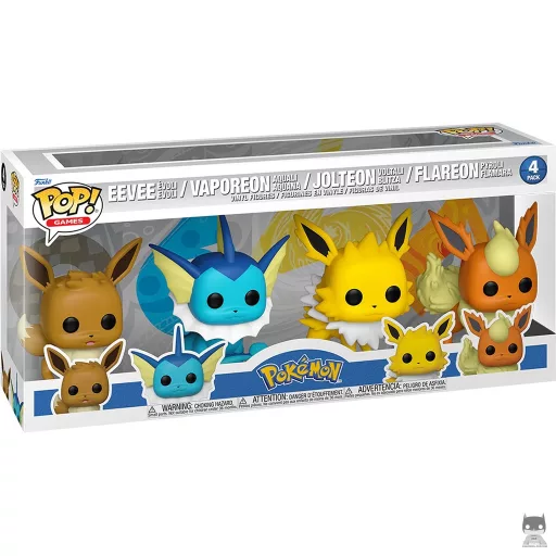 Figura Funko Pop! Eevee, Vaporeon, Jolteon & Flareon (Pop! Vinyl)