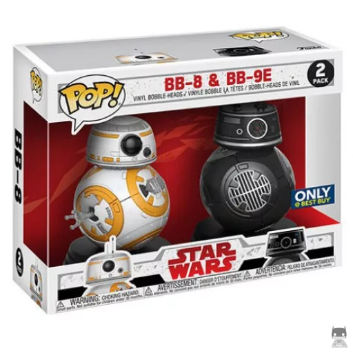Figura Funko Pop! BB-8 & BB-9E (Star Wars: Episodio VIII, Los últimos Jedi)