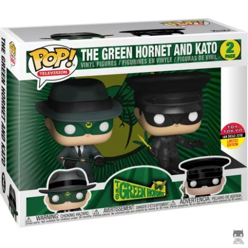 Figura Funko Pop! El Avispón Verde (Traje gris) & Kato (Variante de color)