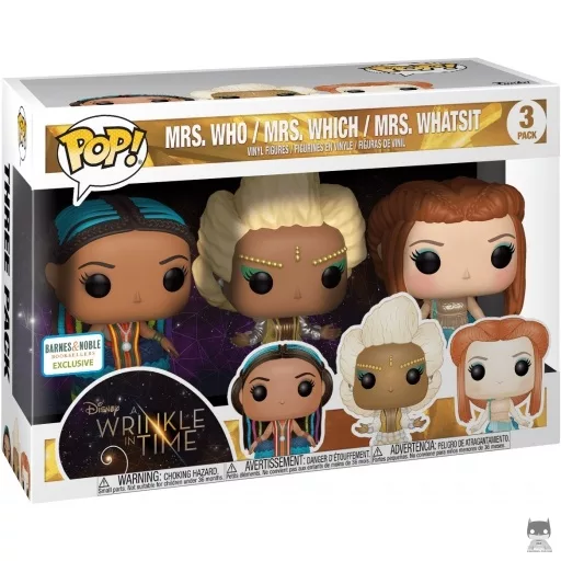 Figura Funko Pop! Señora Quién, Señora Cuál & Señora Qué (Un pliegue en el tiempo)