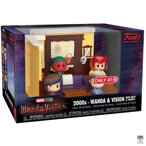 Figura Funko Pop! Años 2000 - Wanda y Visión con Billy y Tommy (WandaVision)