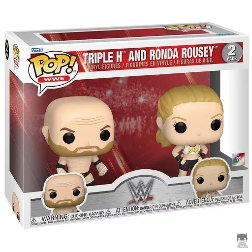 Figura Funko Pop! Triple H & Ronda Rousey (WWE)