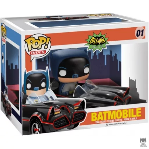 Figura Funko Pop! Batman con el Batmóvil (Batman: Serie de televisión clásica)
