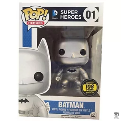 Figura Funko Pop! Batman (Plateado) (DC Super Heroes)