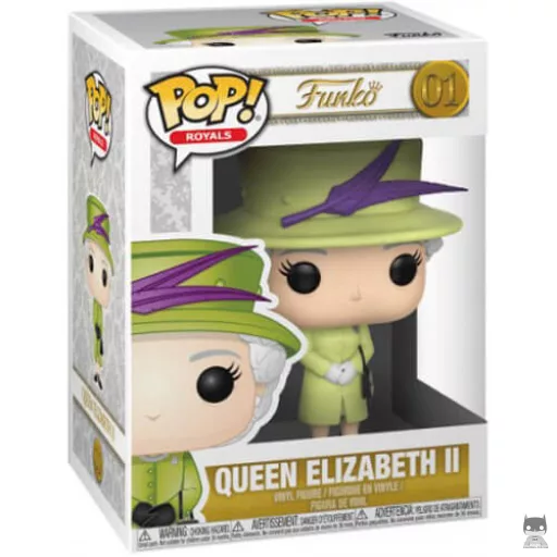 Figura Funko Pop! Reina Isabel II con traje verde (La familia real)