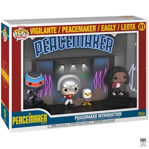 Figura Funko Pop! Presentación de Peacemaker (Movie Moment)