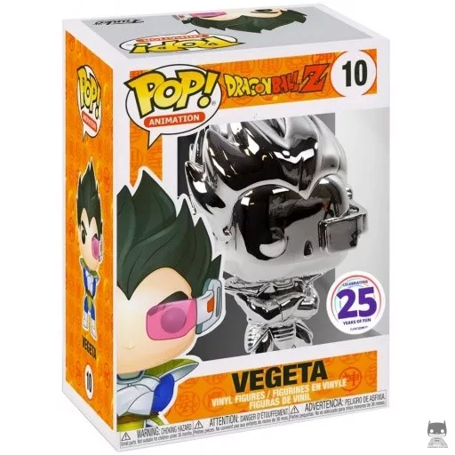 Figura Funko Pop! Vegeta (Plateado cromado) (Funimation)