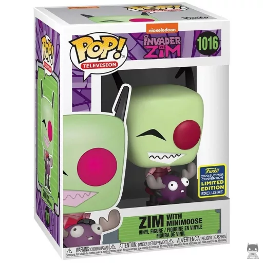 Figura Funko Pop! Zim con Minimoose (Invasor Zim)