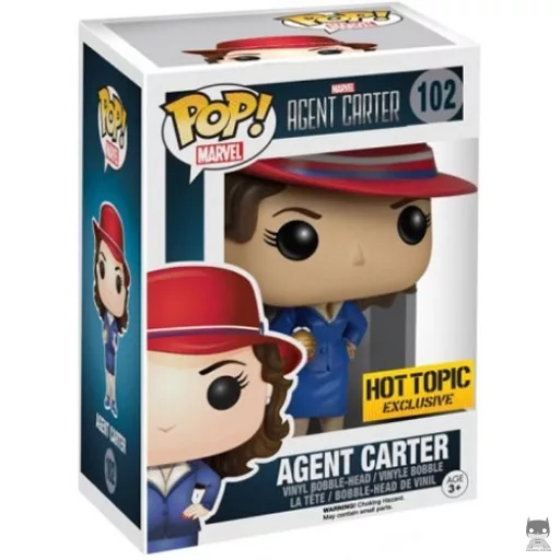 Figura Funko Pop! Agente Peggy Carter (con orbe dorado) (Marvel: Agentes de S.H.I.E.L.D.)