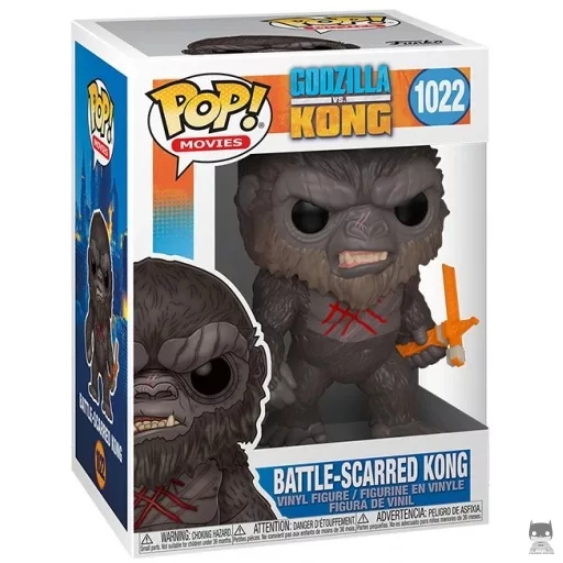 Figura Funko Pop! Kong con cicatrices de batalla (Godzilla vs. Kong)