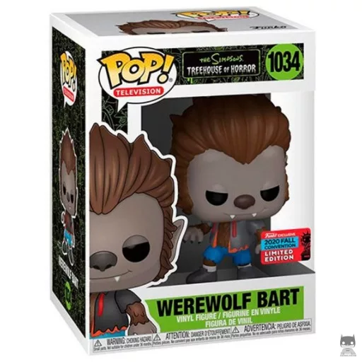 Figura Funko Pop! Bart hombre lobo (Los Simpson: La casa-árbol del terror)