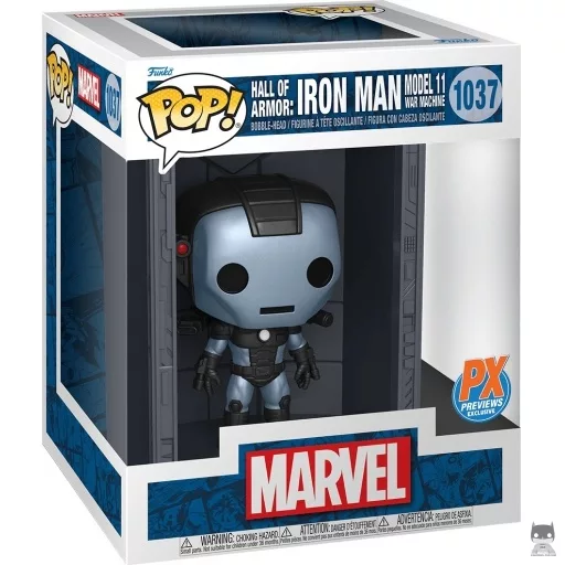 Figura Funko Pop! Sala de las Armaduras: Iron Man Modelo 11 War Machine (Metalizado) (Marvel Comics)