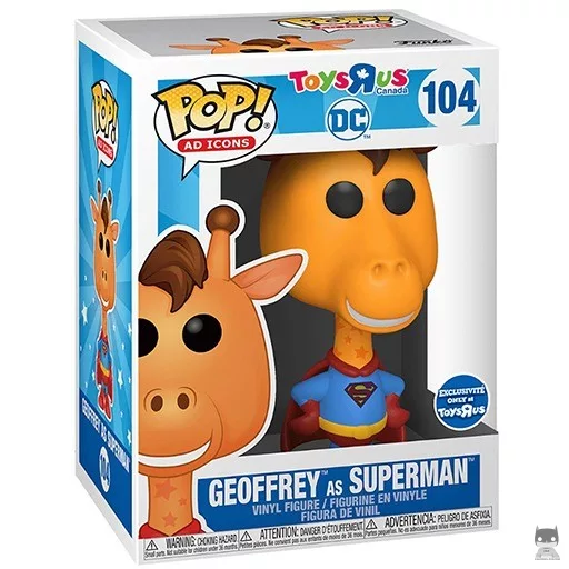Figura Funko Pop! Geoffrey la Jirafa (como Superman) (Toys'R'Us)