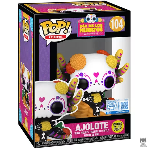 Figura Funko Pop! Ajolote (Brilla en la oscuridad) (Día de los Muertos)