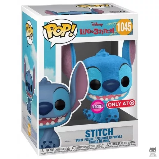 Figura Funko Pop! Stitch sonriendo (Flocado) (Lilo y Stitch)