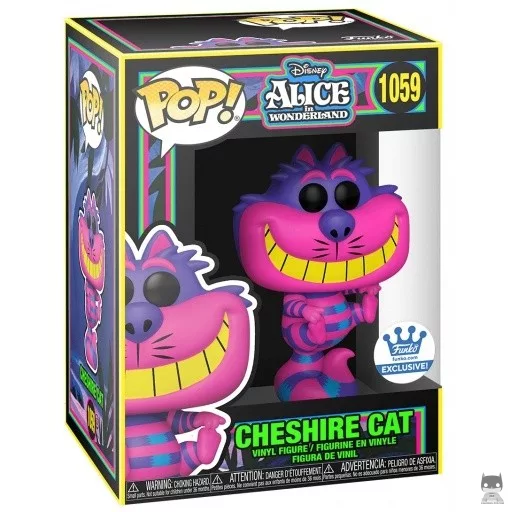Figura Funko Pop! Gato de Cheshire (Luz negra) (Alicia en el país de las maravillas)
