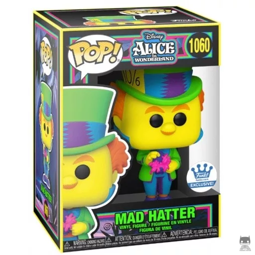 Figura Funko Pop! Sombrerero Loco (Luz negra) (Alicia en el país de las maravillas)