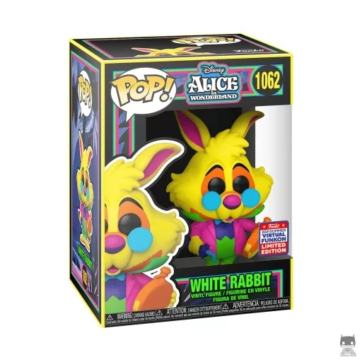Figura Funko Pop! Conejo Blanco (Luz negra) (Alicia en el país de las maravillas)