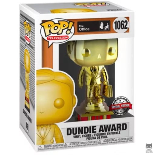 Figura Funko Pop! Premio Dundie (Cromado) (Dorado) (The Office)