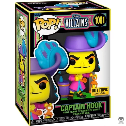 Figura Funko Pop! Capitán Garfio (Luz negra) (Funkoween 2022)