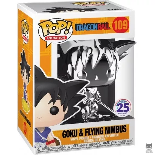 Figura Funko Pop! Goku con la Nube Kinton (Plateado cromado) (Funimation)