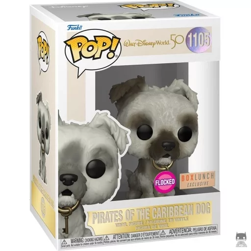 Figura Funko Pop! Perro de Pirates of the Caribbean (Flocado) (50.º aniversario de Walt Disney World)