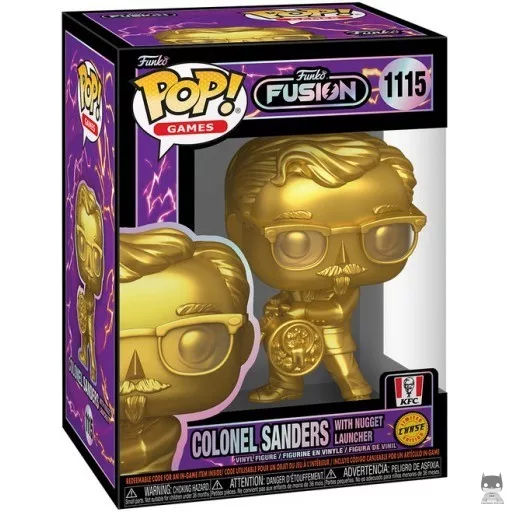 Figura Funko Pop! Coronel Sanders con lanzanuggets (Chase & Dorado) (Funko Fusion)