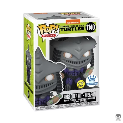 Figura Funko Pop! Shredder con arma (Brilla en la oscuridad) (Shredder)