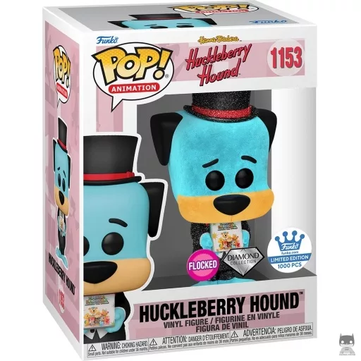 Figura Funko Pop! Huckleberry Hound (Flocado & Purpurina de diamante) (Hanna Barbera)