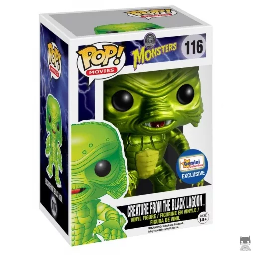 Figura Funko Pop! El monstruo de la Laguna Negra (Metalizado) (El monstruo de la Laguna Negra)