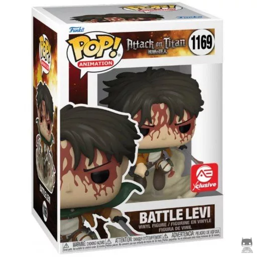 Figura Funko Pop! Levi en combate (Ensangrentado) (Funkoween 2022)