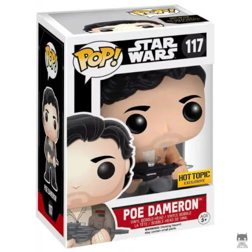 Figura Funko Pop! Poe Dameron con chaqueta y bláster (Poe Dameron)
