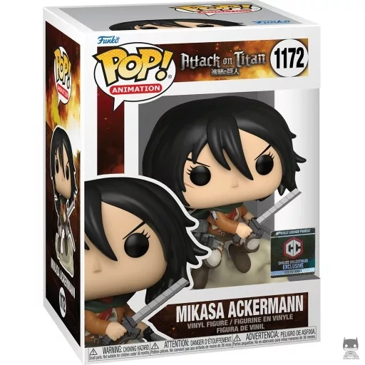 Figura Funko Pop! Mikasa Ackerman con espadas (Funkoween 2022)
