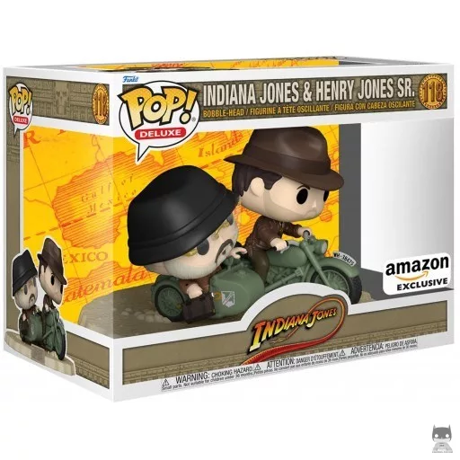 Figura Funko Pop! Indiana Jones y Henry Jones en moto (Indiana Jones)