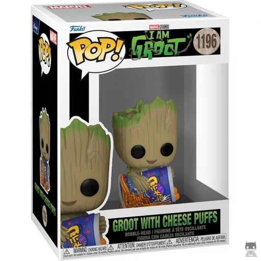 Figura Funko Pop! Groot con gusanitos de queso (Yo soy Groot)