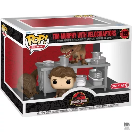 Figura Funko Pop! Tim Murphy con velociraptores (Parque Jurásico)